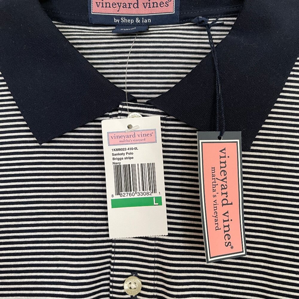Vineyard Vines Striped Polo Shirt - Picture 7 of 9